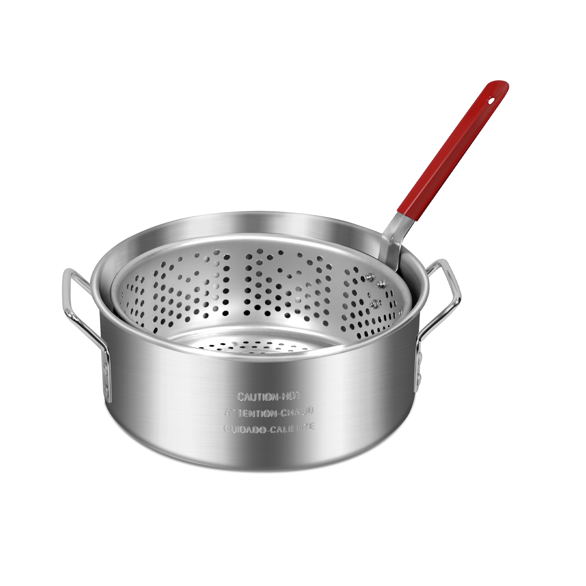Red Mountain Valley Aluminum Pan with Basket — 10.5 Qt.